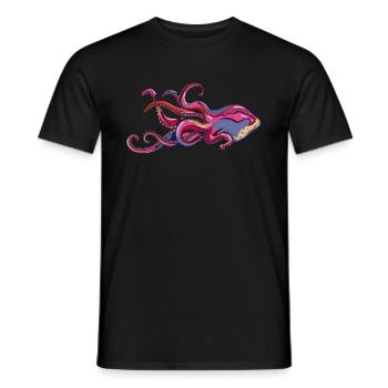 Octopus 8 pauvres tentacules fan de calmar amoureux - T-shirt homme - noir - Devant - AI Model Male 178 light (178cm)