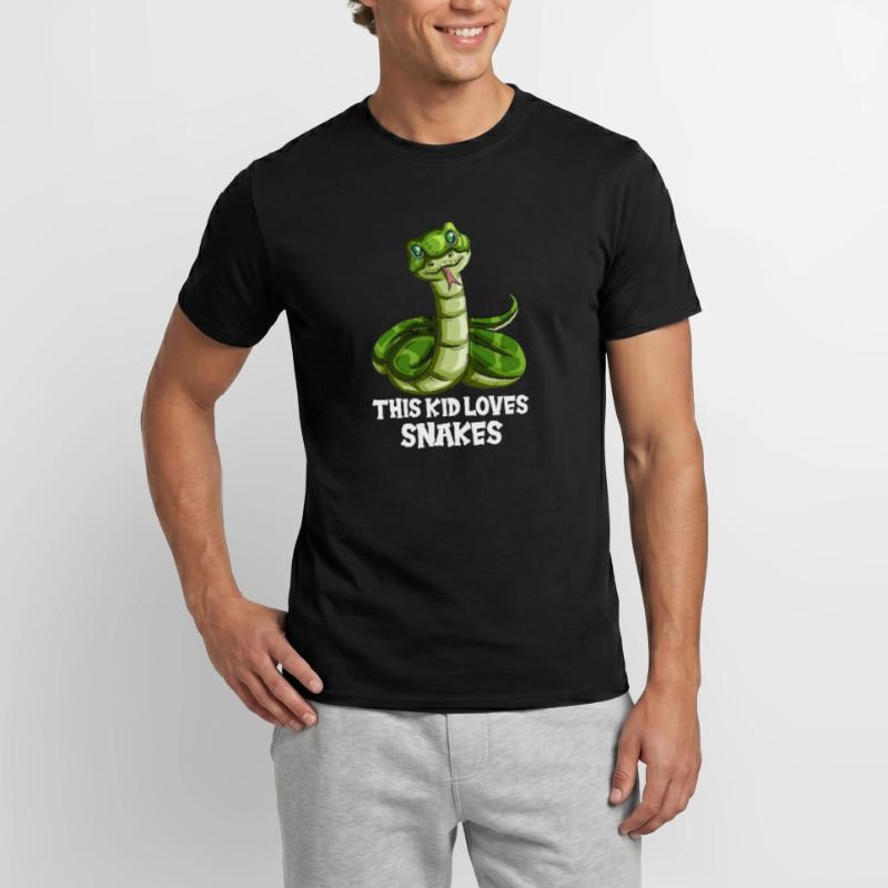 Kind Schlangenoutfit Schlangen Snake Natter Python Männer T-Shirt