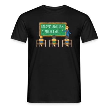 L’un de nous est plus intelligent que l’intelligence du don - T-shirt homme - noir - Devant - AI Model Male 178 light (178cm)