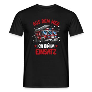 Feuerwehrspruch Feuerwehrauto Kinder Outfit - Männer T-Shirt - Schwarz - Vorne - AI Model Male 178 light (178cm)