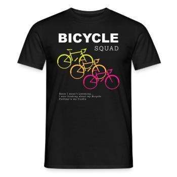 Bicycle Squad Cardio Radfahren Hobby - Männer T-Shirt - Schwarz - Vorne - AI Model Male 178 light (178cm)