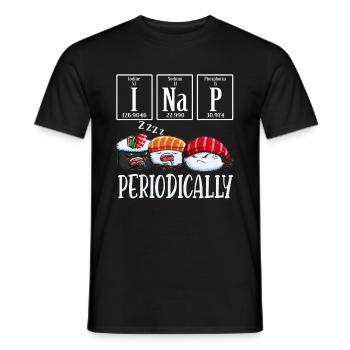 Ich schlaf regelmäßig Chemieformel Chemiker Spruch - Männer T-Shirt - Schwarz - Vorne - AI Model Male 178 light (178cm)