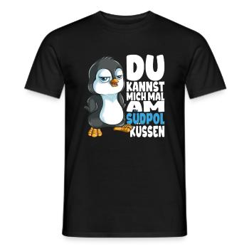 Kannst mich mal am Südpol küssen Pinguine - Männer T-Shirt - Schwarz - Vorne - AI Model Male 178 light (178cm)