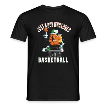 Basketballer Basketballtrik Mütze Basketballspiel - Männer T-Shirt - Schwarz - Vorne - AI Model Male 178 light (178cm)