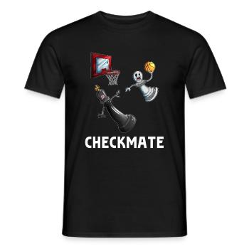 Basketball Dunking Bauer schlägt König Brettspiell - Männer T-Shirt - Schwarz - Vorne - AI Model Male 178 light (178cm)