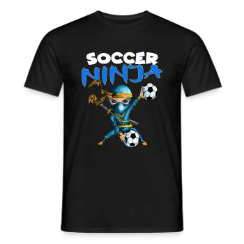 Der Soccer Ninja für Kinder Geburtstagsparty - Männer T-Shirt - Schwarz - Vorne - AI Model Male 178 light (178cm)