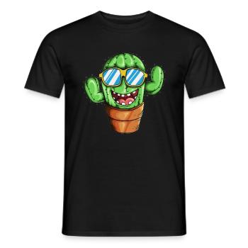 Gartenpflanze Zimmerpflanzen Kaktus Naturfreund - Männer T-Shirt - Schwarz - Vorne - AI Model Male 178 light (178cm)
