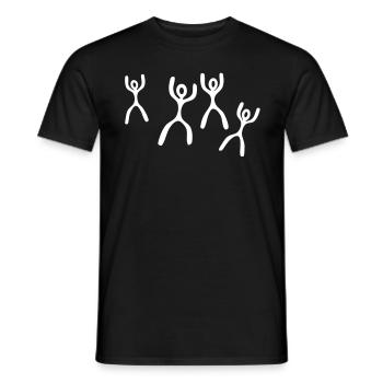 Dance Dancing Dancers - Men's T-Shirt - black - Front - AI Model Male 178 light (178cm)