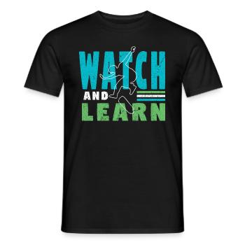 Skateboard Skateboardfahrer Skaten - Männer T-Shirt - Schwarz - Vorne - AI Model Male 178 light (178cm)