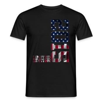 ÉDITION LIMITÉE 2015 USA 11E ANNIVERSAIRE - T-shirt homme - noir - Devant - AI Model Male 178 light (178cm)