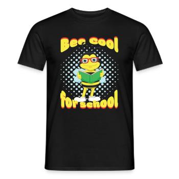 Kindergarten Einschulung 1. Schultag Schulanfang - Männer T-Shirt - Schwarz - Vorne - AI Model Male 178 light (178cm)