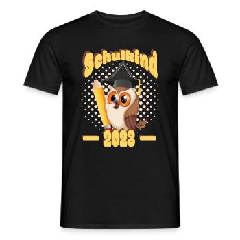 Kindergarten Einschulung 1. Schultag Schulanfang - Männer T-Shirt - Schwarz - Vorne - AI Model Male 178 light (178cm)