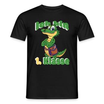 Kindergarten Einschulung 1. Schultag Schulanfang - Männer T-Shirt - Schwarz - Vorne - AI Model Male 178 light (178cm)