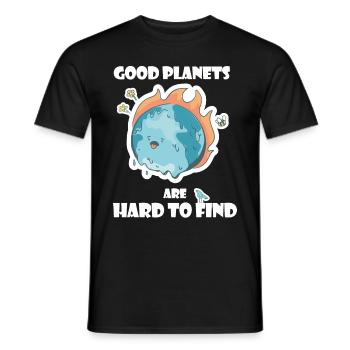 Protéger la planète Terre des | du changement climatique Protection du climat - T-shirt homme - noir - Devant - AI Model Male 178 light (178cm)