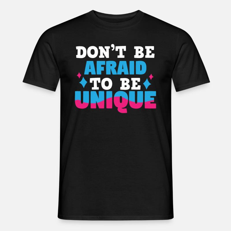 Unique Einzigartig Persönlichkeitsentwicklung - Männer T-Shirt - Schwarz