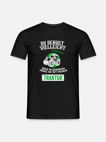 Traktor Fahren Traktor Shirt Kinder Junge Geschenk - Männer T-Shirt - Schwarz