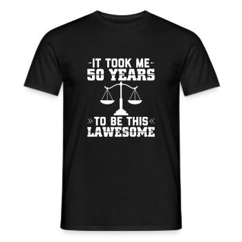 Anwalt 50 Geburtstag | Jura Jurist Rechtsanwälte - Männer T-Shirt - Schwarz - Vorne - AI Model Male 178 light (178cm)