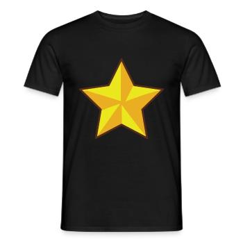Stern Sterne Himmel Funkel Geschenk - Männer T-Shirt - Schwarz - Vorne - AI Model Male 178 light (178cm)