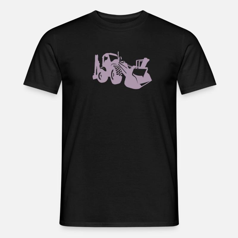 Baggerfahrer Radlader Bagger - Männer T-Shirt - Schwarz