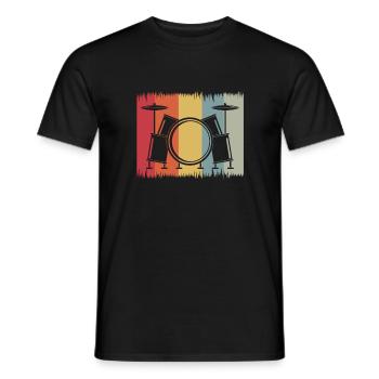Drums Drummer Cadeaux - T-shirt homme - noir - Devant - AI Model Male 178 light (178cm)