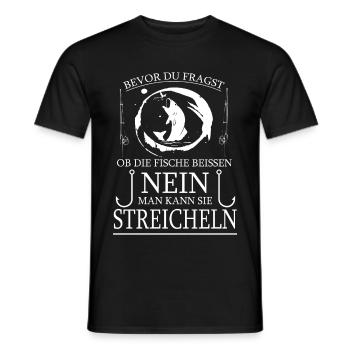 Angler Spruch - Männer T-Shirt - Schwarz - Vorne - AI Model Male 178 light (178cm)