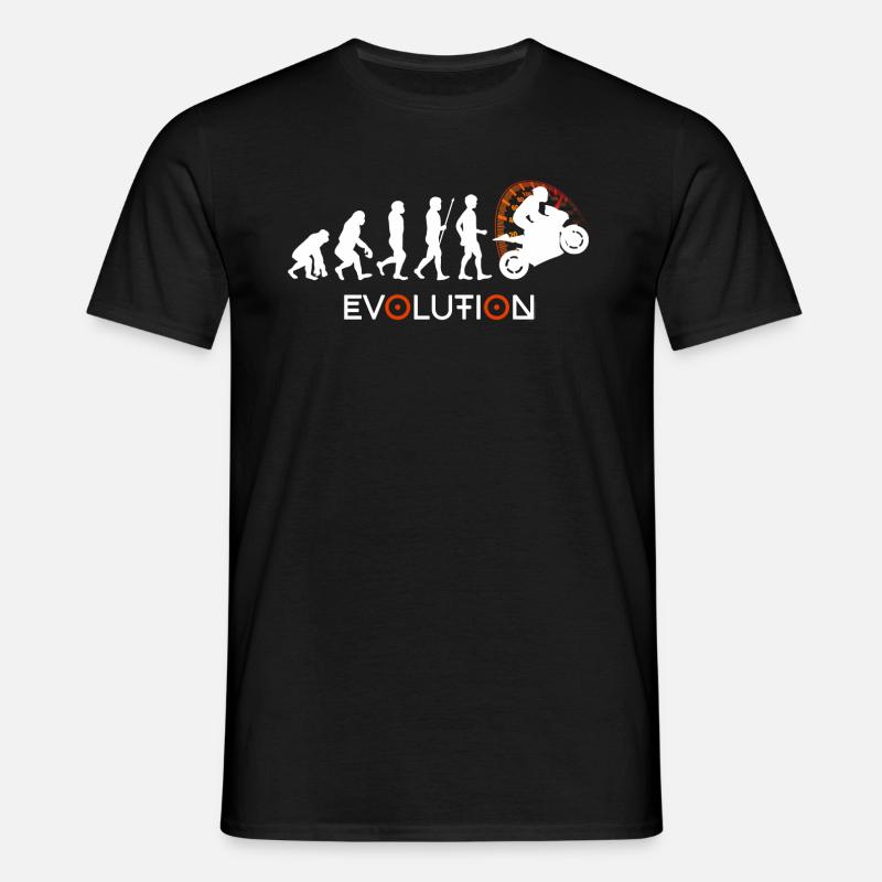 Biker Evolution - T-shirt til herrer - sort