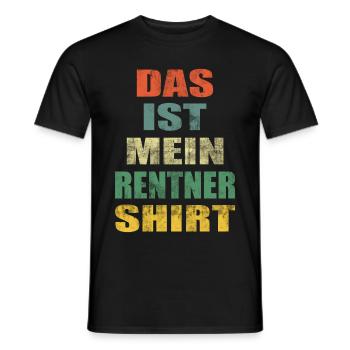 Rentner Rente Ruhestand Lustig - Männer T-Shirt - Schwarz - Vorne - AI Model Male 178 light (178cm)