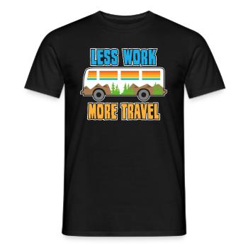 Urlaub Reisen Flugzeug Sonne Meer Strand - Männer T-Shirt - Schwarz - Vorne - AI Model Male 178 light (178cm)