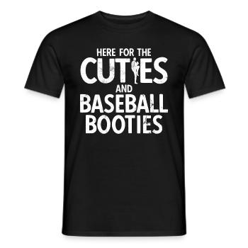 Baseball - Männer T-Shirt - Schwarz - Vorne - AI Model Male 178 light (178cm)