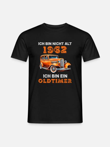 1962 Vintage Oldtimer Auto Geburtstag Spruch - Männer T-Shirt - Schwarz