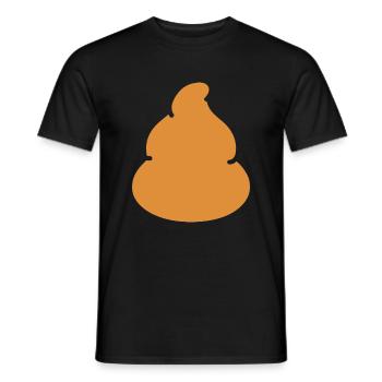 Kacke - Männer T-Shirt - Schwarz - Vorne - AI Model Male 178 light (178cm)