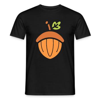 Eiche - Männer T-Shirt - Schwarz - Vorne - AI Model Male 178 light (178cm)