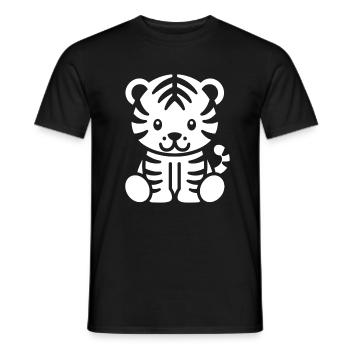 Tiger - Men's T-Shirt - black - Front - AI Model Male 178 light (178cm)