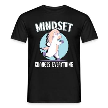 Cardio Gym Poney Motivation Mindset, Marathon - T-shirt homme - noir - Devant - AI Model Male 178 light (178cm)