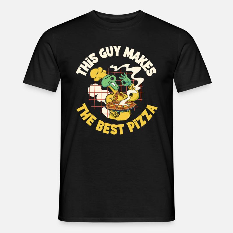 This Guy Makes The Best Pizza Pizza Geschenk - Männer T-Shirt - Schwarz