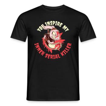 Cadeau de la série inner Serial Killer Crime - T-shirt homme - noir - Devant - AI Model Male 178 light (178cm)