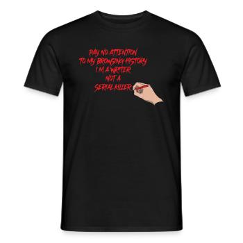 Pay No Attention Krimiserie Geschenk - Männer T-Shirt - Schwarz - Vorne - AI Model Male 178 light (178cm)