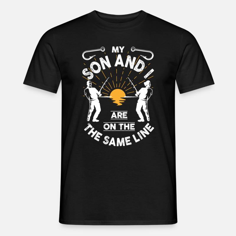 Fischerei Sohn - Männer T-Shirt - Schwarz