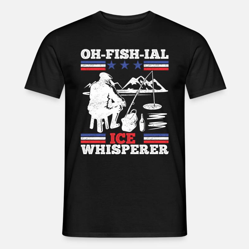 Ofishial Eisangler - Männer T-Shirt - Schwarz