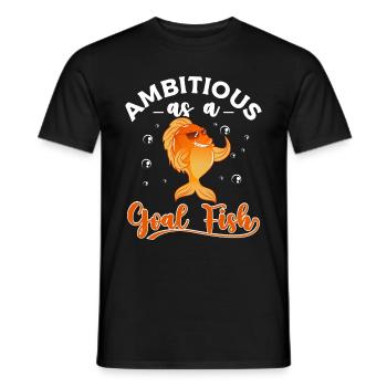 Goldfisch - Männer T-Shirt - Schwarz - Vorne - AI Model Male 178 light (178cm)