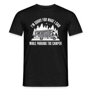 Im Sorry For What I Said Motorhome Gift - Men's T-Shirt - black - Front - AI Model Male 178 light (178cm)