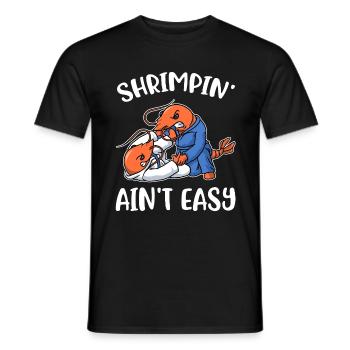 Shrimpin Aint Easy Jiu Jitsu Cadeau - T-shirt homme - noir - Devant - AI Model Male 178 light (178cm)