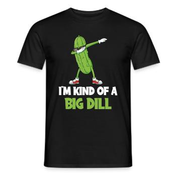 In the Child Of A Big Dill Cucumber Gift - Men's T-Shirt - black - Front - AI Model Male 178 light (178cm)