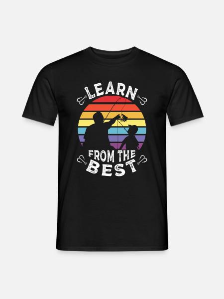 Papa Pêche - T-shirt homme - noir