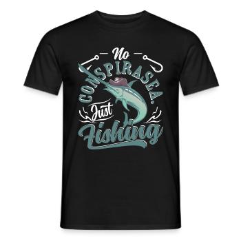 Piraten fischen - Männer T-Shirt - Schwarz - Vorne - AI Model Male 178 light (178cm)