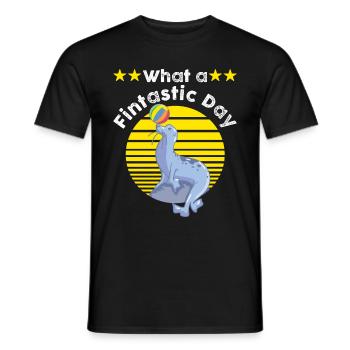 Seal of wordplay - Men's T-Shirt - black - Front - AI Model Male 178 light (178cm)