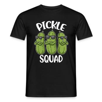 Pickle Squad Cucumber Gift - Men's T-Shirt - black - Front - AI Model Male 178 light (178cm)