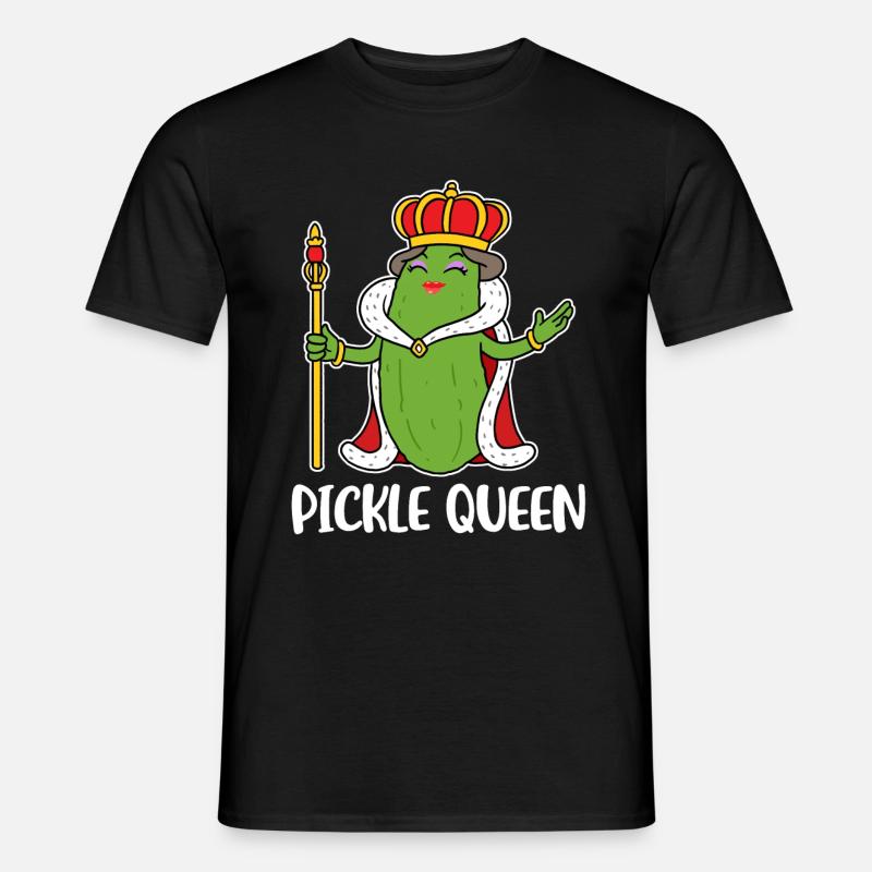 Pickle Queen Concombre Cadeau - T-shirt homme - noir