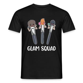Glam Squad Maskenbildnerin Geschenk - Männer T-Shirt - Schwarz - Vorne - AI Model Male 178 light (178cm)