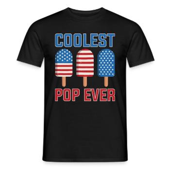 Coolest Pop Ever Popsicle Eis Geschenk - Männer T-Shirt - Schwarz - Vorne - AI Model Male 178 light (178cm)